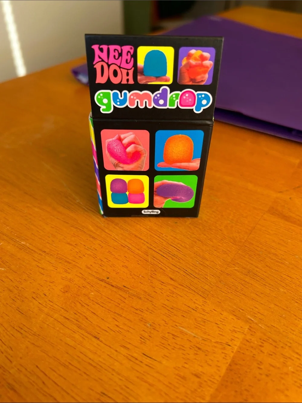 Nee Doh Gumdrop Super Solid Squish Toy - Blue